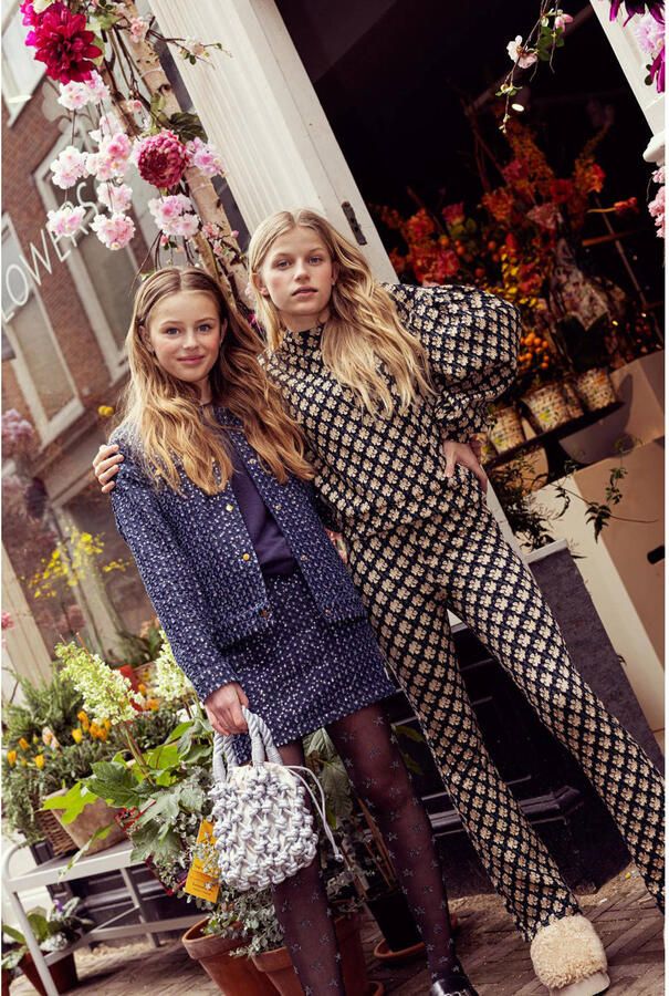 AI&KO top umay met all over print groen beige Meisjes Polyester Ronde hals 176 - Foto 4