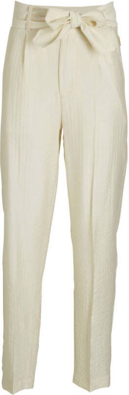 AI&KO high waist straight fit broek Kira beige Meisjes Viscose Effen 176 - Foto 2