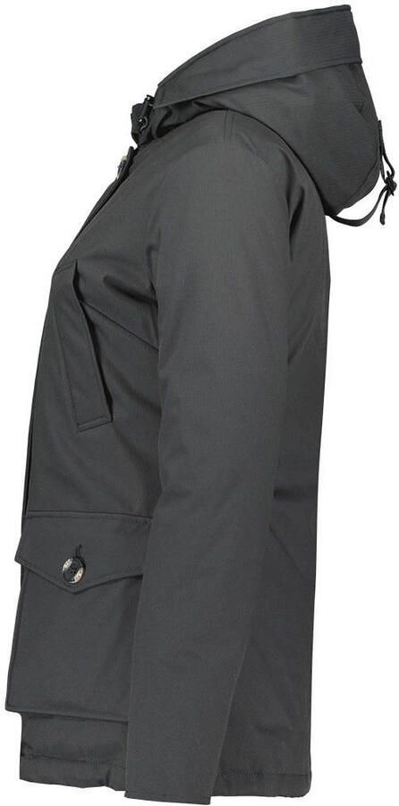 Airforce gewatteerde winterjas 4 POCKET PARKA antraciet