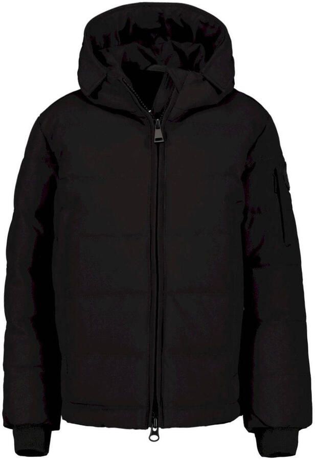 Airforce gewatteerde winterjas Mitchell zwart Jongens Polyester Capuchon 140