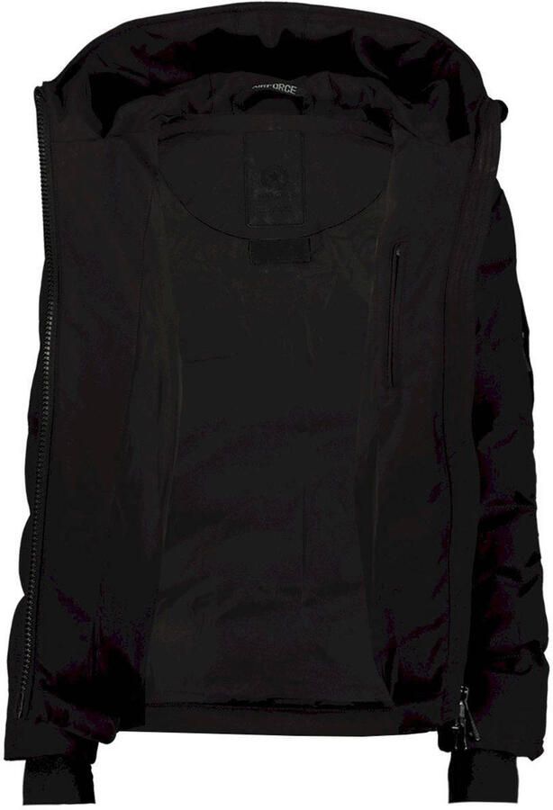 Airforce gewatteerde winterjas Mitchell zwart Jongens Polyester Capuchon 116 - Foto 2