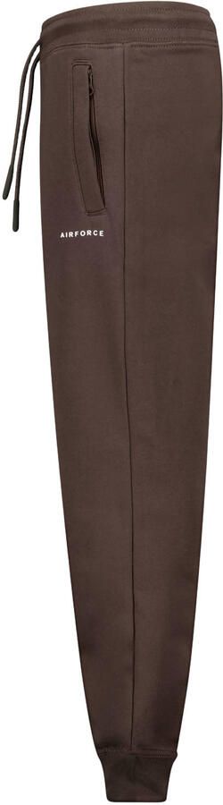 Airforce joggingbroek met logo donkerbruin - Foto 2