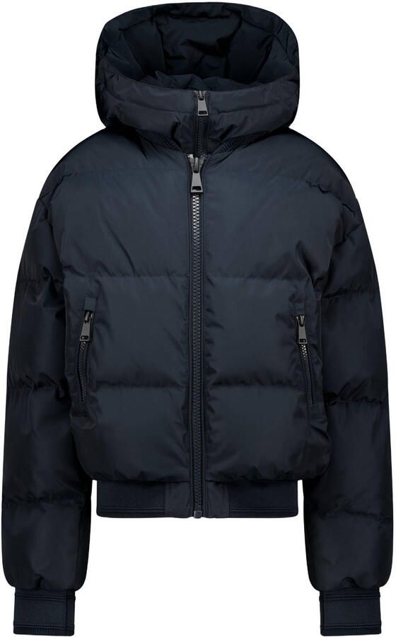 Airforce katoenen pufferjas donkerblauw