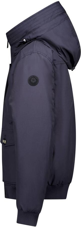 Airforce katoenen winterjas donkerblauw Effen - Foto 2