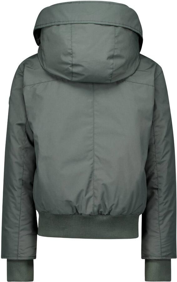 Airforce katoenen winterjas groen Jongens Nylon Capuchon Effen