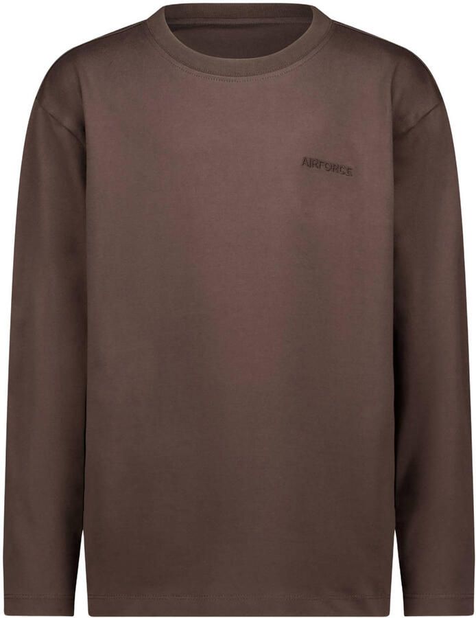 Airforce longsleeve donkerbruin