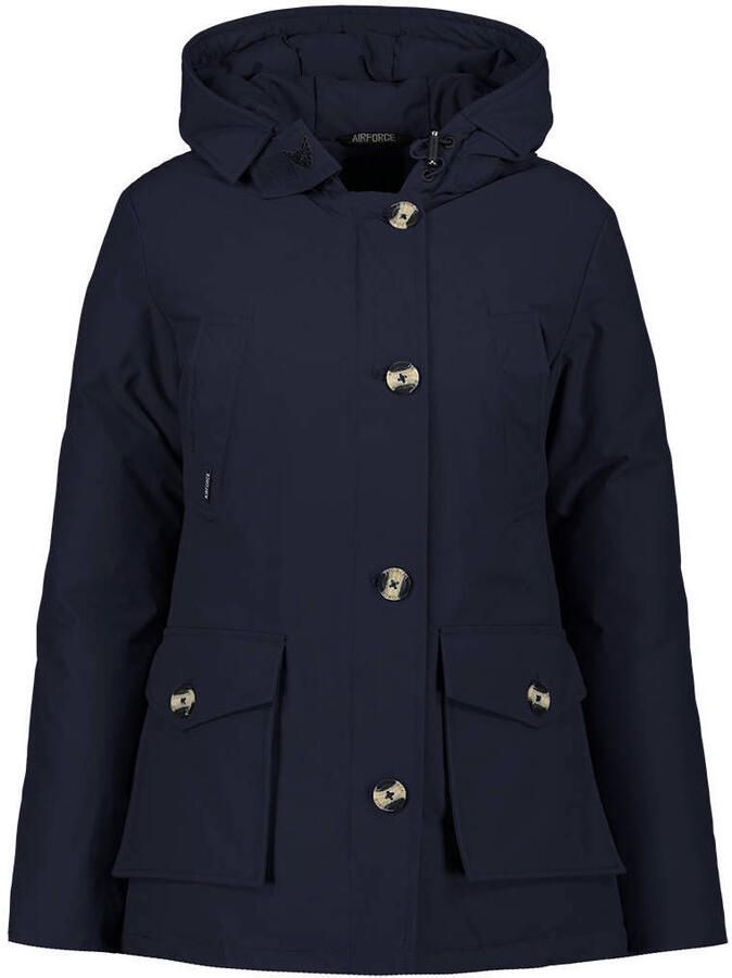 Airforce Klassieke 4-pocket parka Tijdloos en functioneel Blue Dames
