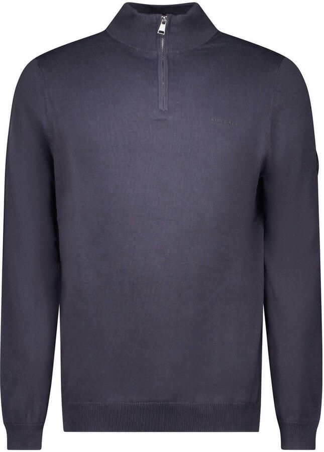Airforce pullover fijn gebreid blauw