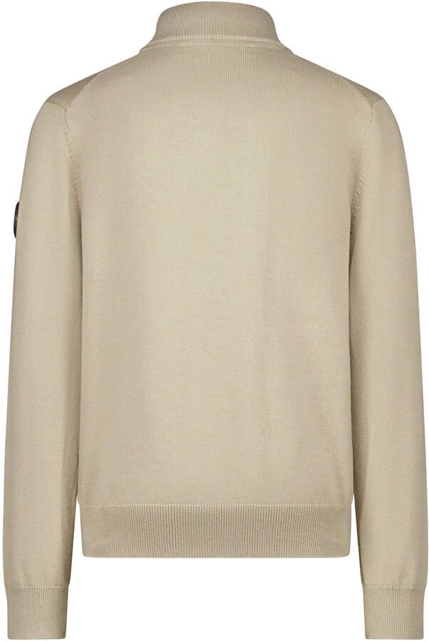Airforce pullover Trui Beige Jongens Katoen Schipperskraag Logo