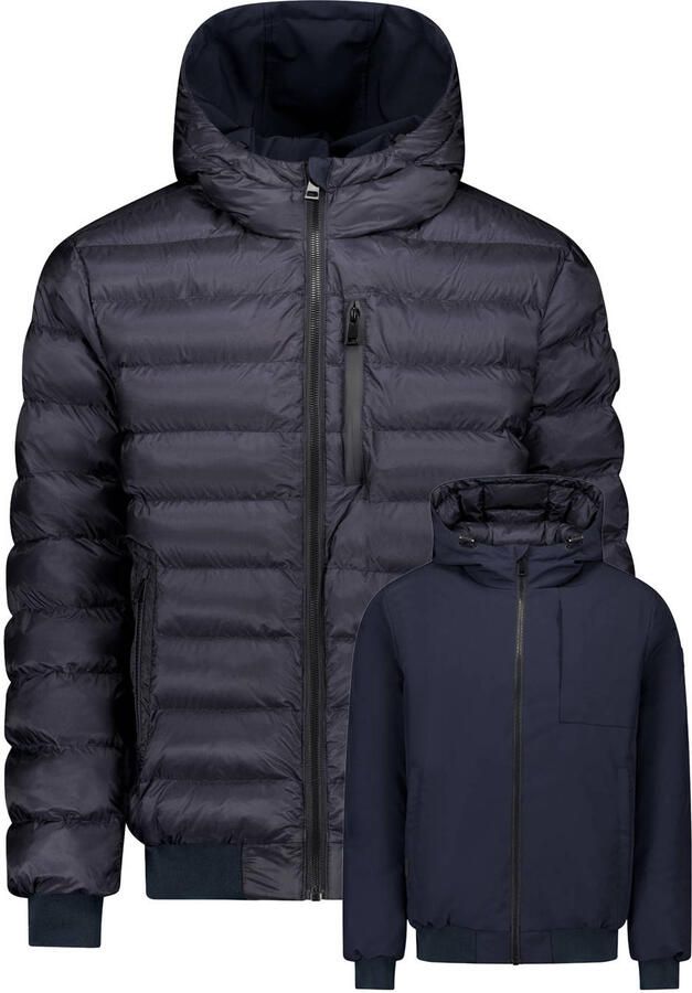 AIRFORCE Heren Jassen Hooded Reversible Jacket Donkerblauw