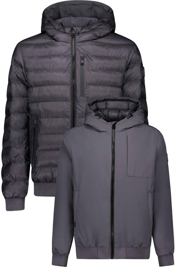 Airforce quilted winterjas magnet