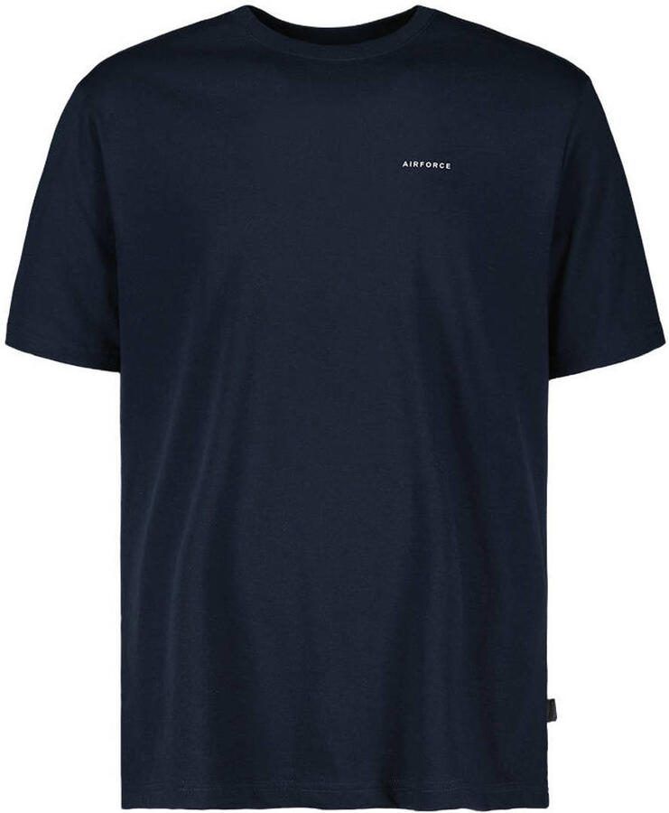 AIRFORCE Heren Polo's & T-shirts Basic T-shirt Donkerblauw - Foto 5