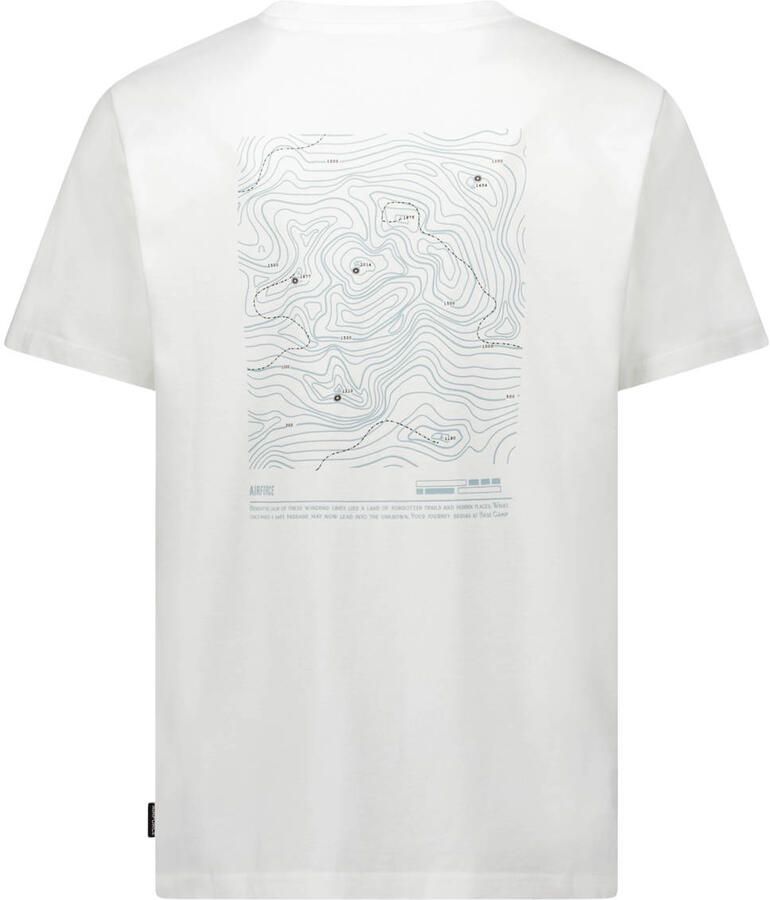 Airforce regular T-shirt met backprint wit - Foto 2