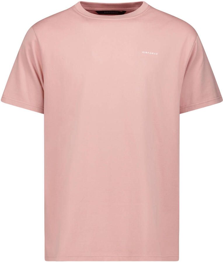 AIRFORCE Heren Polo's & T-shirts Basic T-shirt Roze - Foto 5