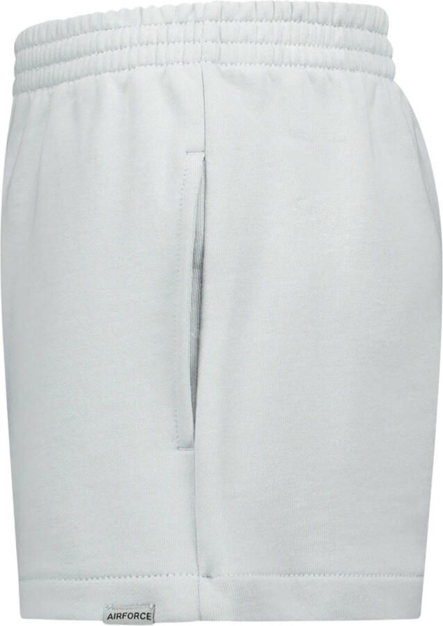 Airforce regular waist sweatshort lichtgrijs - Foto 2