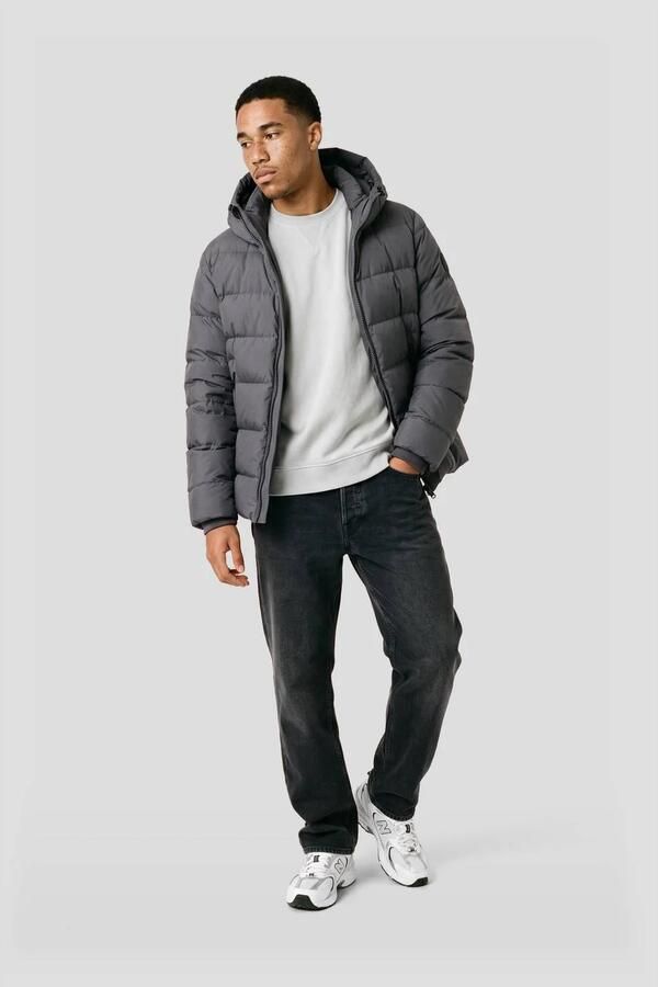 Airforce Robin gewatteerde winterjas grijs