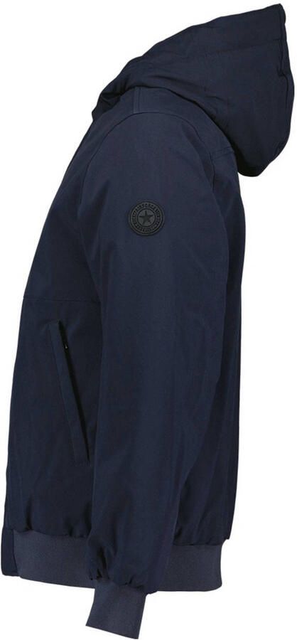 Airforce bomber donkerblauw effen rits slim fit - Foto 2