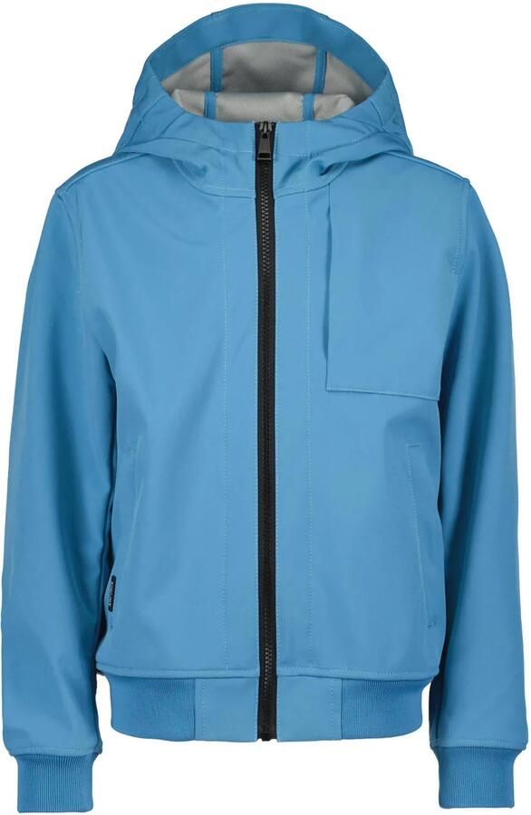 Airforce softshell jas zomer blauw Jongens Polyester Capuchon Effen 164