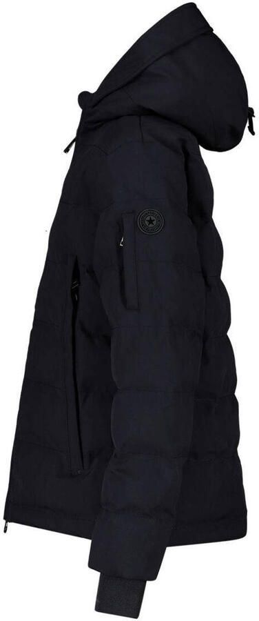 Airforce winterjas donkerblauw Jongens Polyester Capuchon Effen 176 - Foto 3