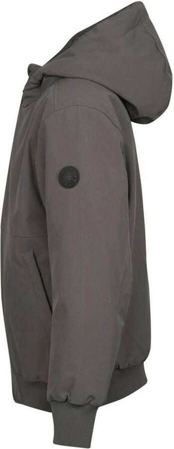Airforce winterjas van polyester grijs Effen 140