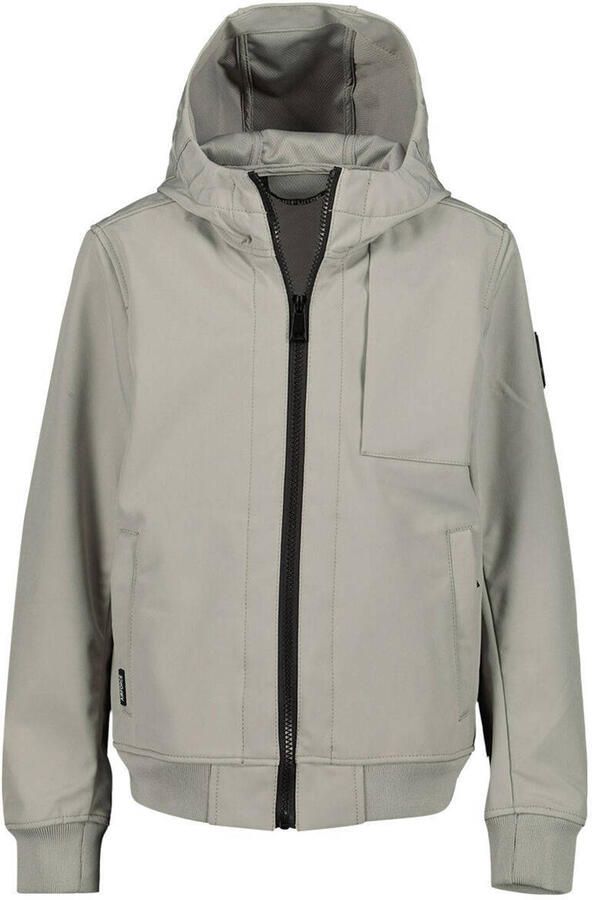 Airforce zomerjas grijs Jongens Polyester Capuchon Effen 176