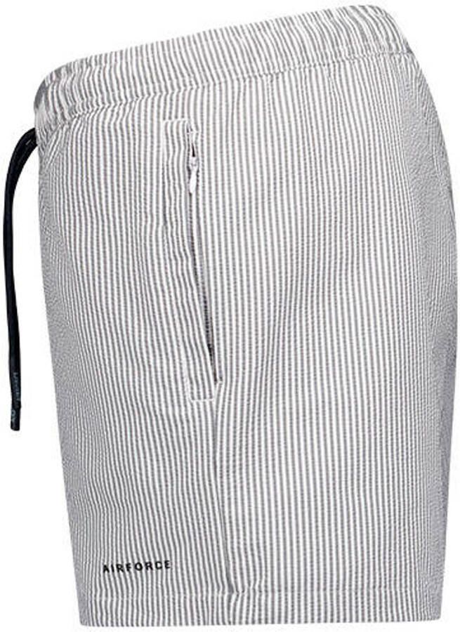 Airforce zwemshort grijs wit - Foto 3