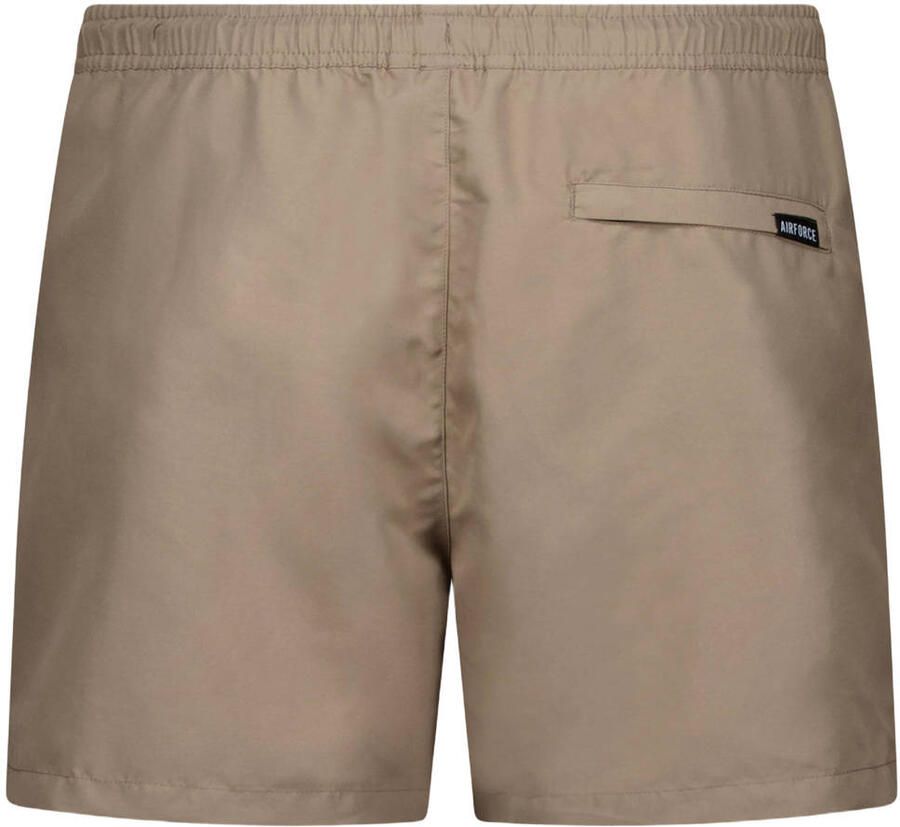 Airforce zwemshort lichtbruin