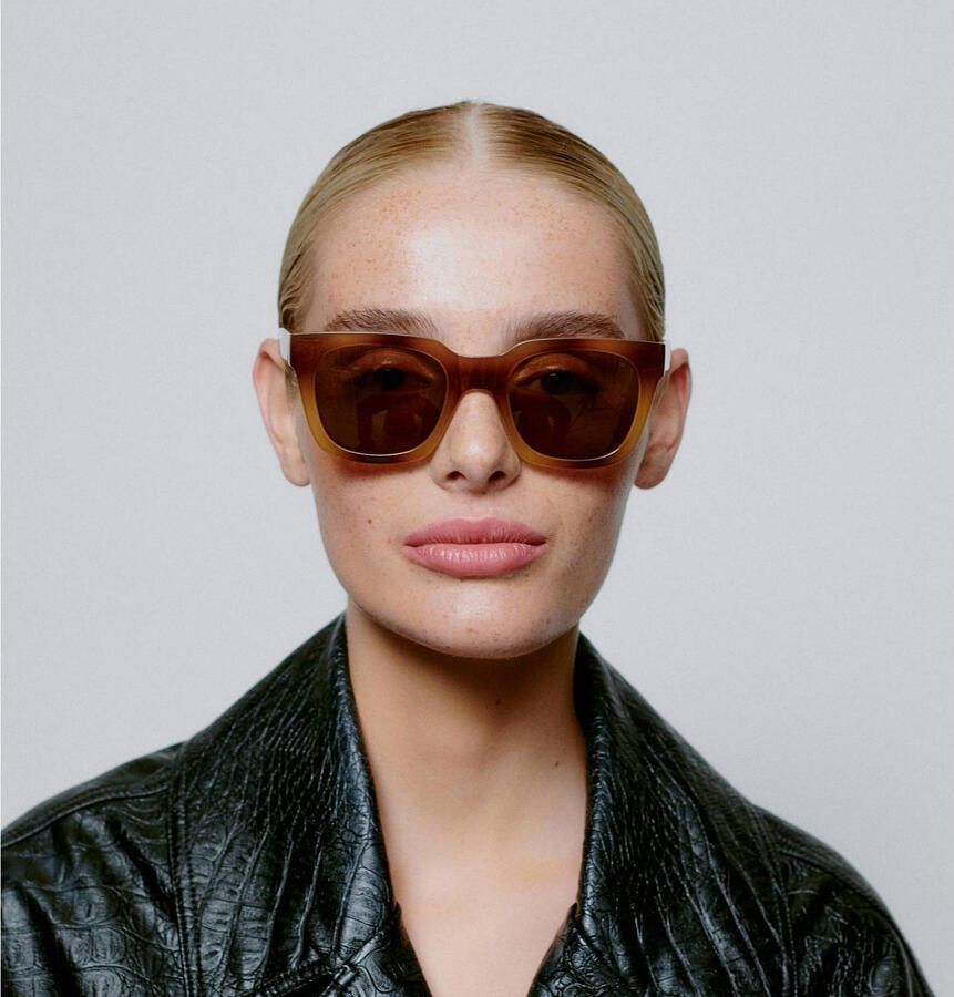 A.Kjaerbede zonnebril met tortoise print Nancy bruin - Foto 2