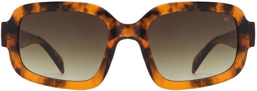 A.Kjaerbede zonnebril met tortoise print Pluto bruin - Foto 3