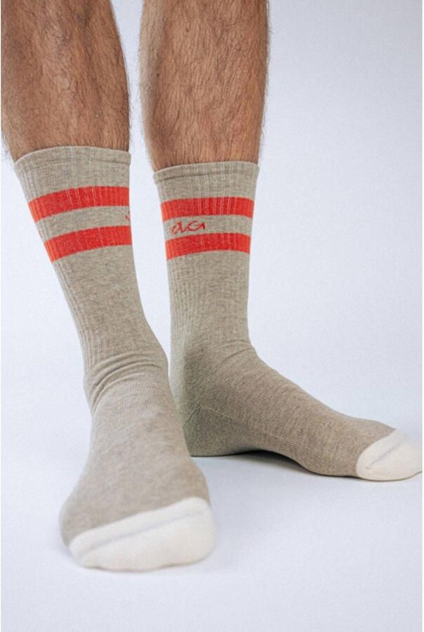 Alfredo Gonzales sokken Athletic Stripes beige - Foto 2