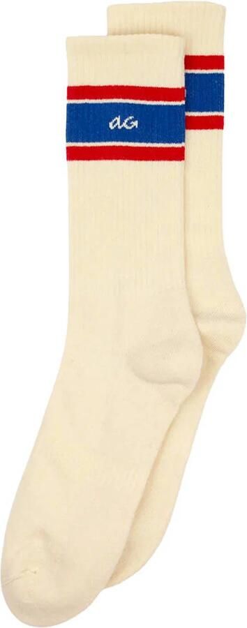 Alfredo Gonzales sokken Athletic Vintage Stripes ecru