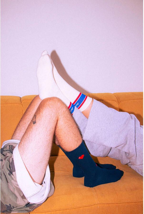 Alfredo Gonzales sokken Athletic Vintage Stripes ecru - Foto 2