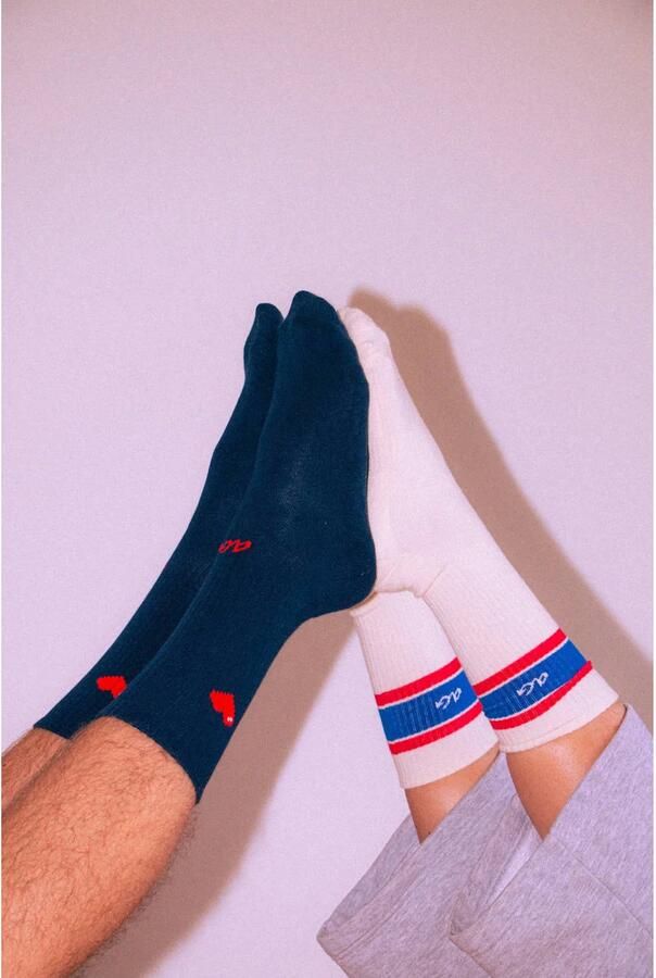 Alfredo Gonzales sokken Athletic Vintage Stripes ecru - Foto 3