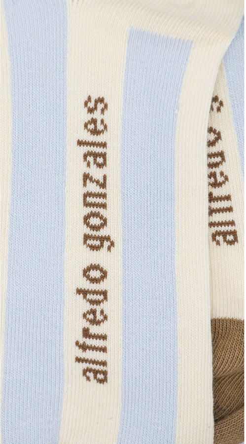 Alfredo Gonzales sokken Baby Stripes ecru lichtblauw - Foto 2
