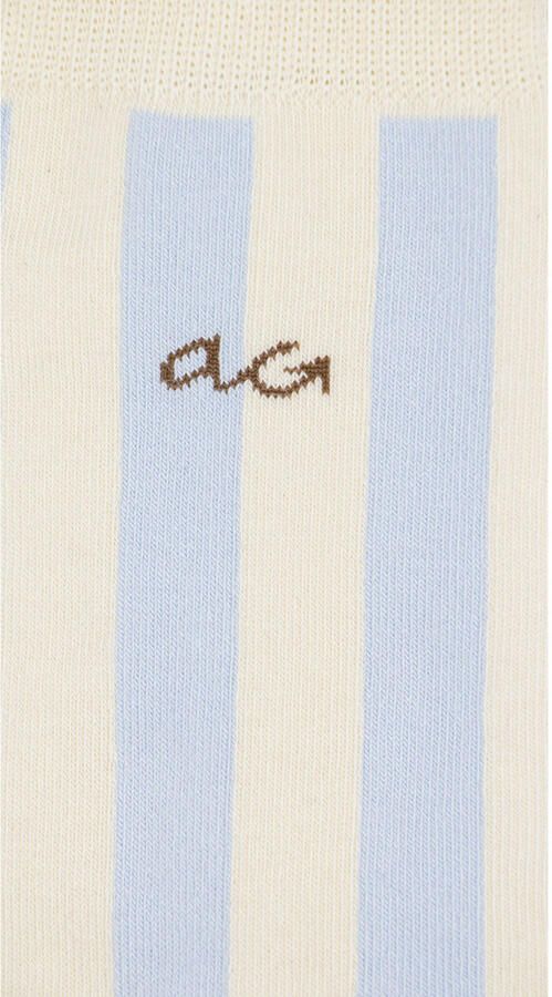 Alfredo Gonzales sokken Baby Stripes ecru lichtblauw - Foto 3