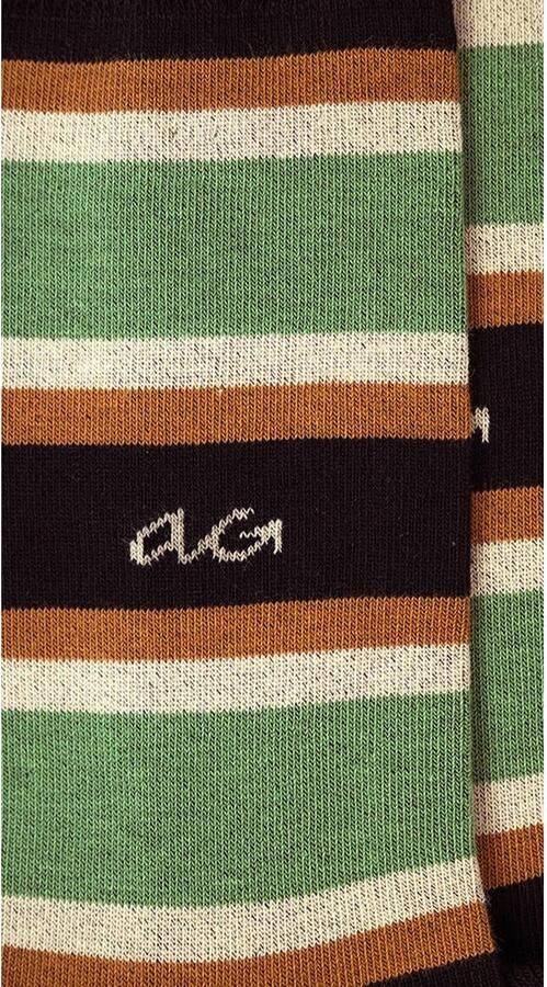 Alfredo Gonzales sokken Big Stripes groen - Foto 2