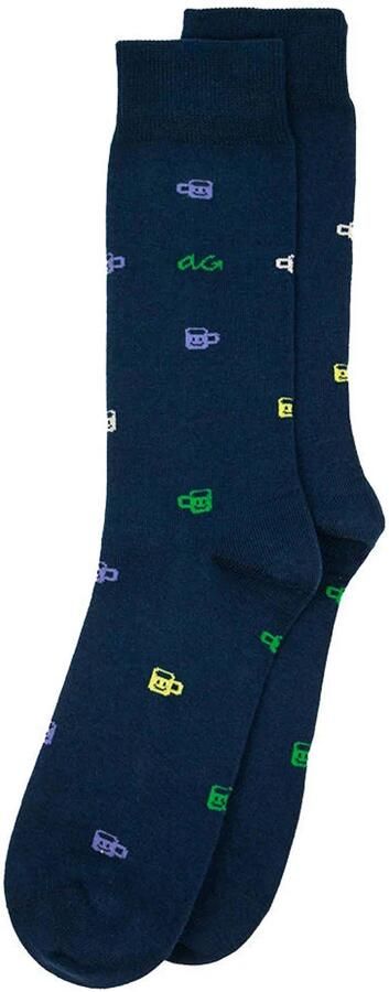 Alfredo Gonzales sokken Coffee donkerblauw