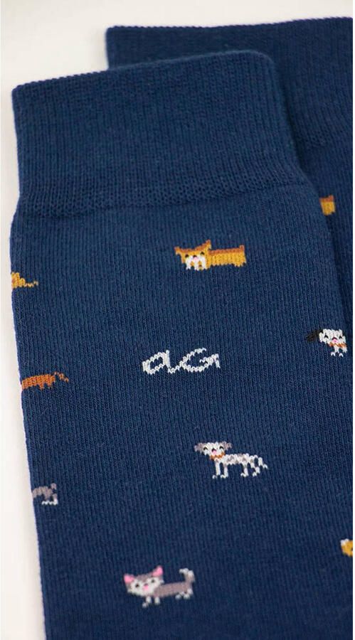 Alfredo Gonzales sokken Doggies donkerblauw - Foto 3