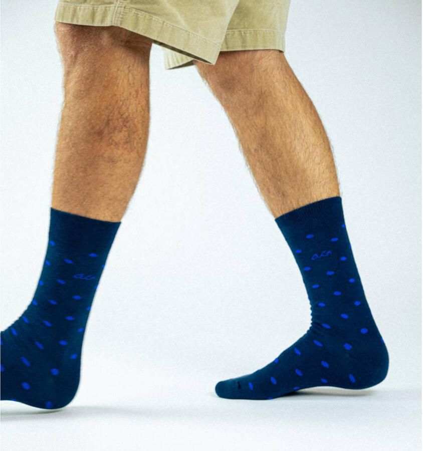 Alfredo Gonzales sokken Dots donkerblauw - Foto 2