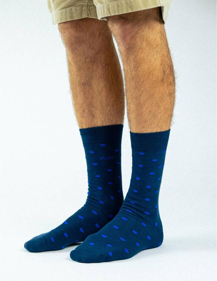 Alfredo Gonzales sokken Dots donkerblauw - Foto 3