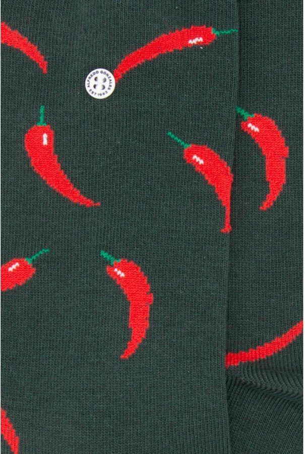 Alfredo Gonzales sokken Red Peppers donkergroen - Foto 2