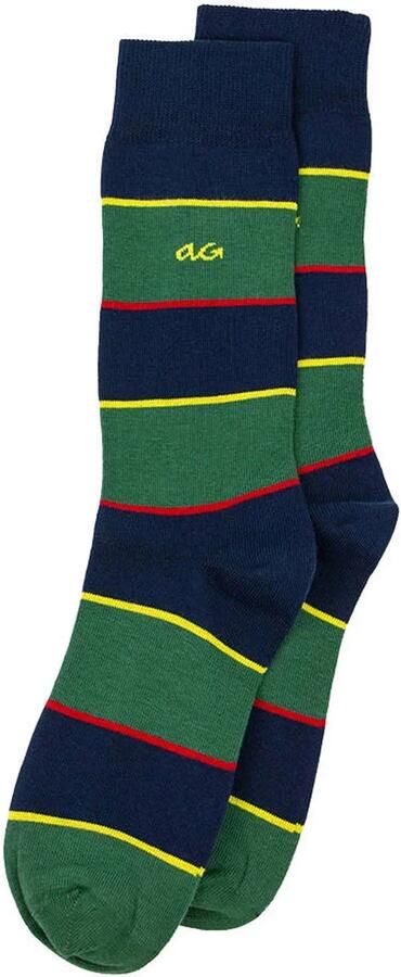 Alfredo Gonzales sokken Varsity Stripes donkerblauw groen