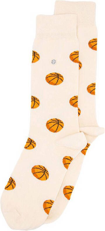 Alfredo Gonzales sokken Basketball met print ecru