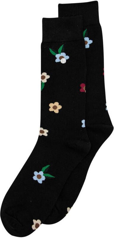 Alfredo Gonzales sokken Flowers zwart