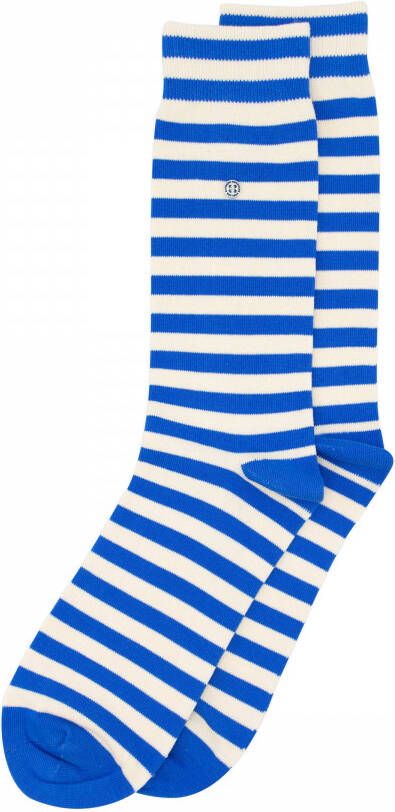 Alfredo Gonzales sokken Harbour Stripes blauw ecru
