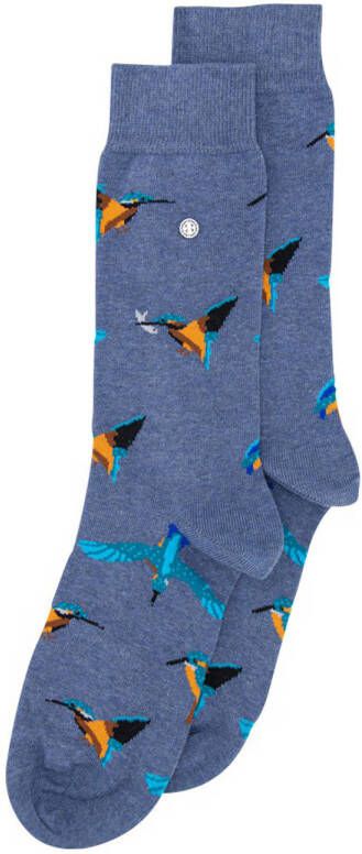 Alfredo Gonzales sokken Kingfisher met print blauw