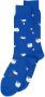 Alfredo Gonzales sokken met all-over schapenprint kobaltblauw - Thumbnail 1
