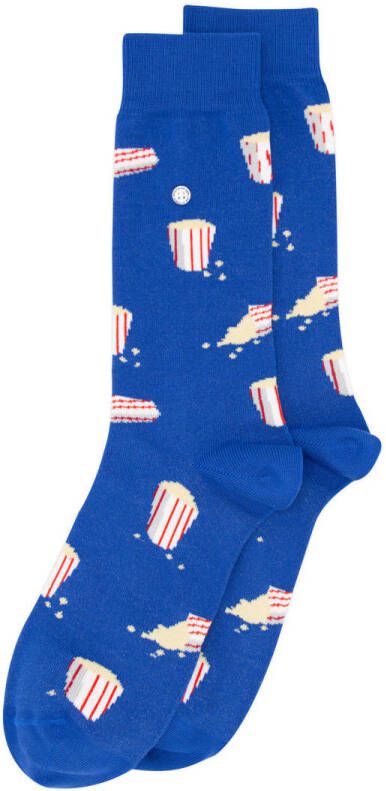 Alfredo Gonzales sokken Popcorn blauw