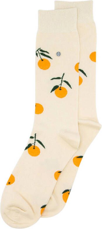 Alfredo Gonzales sokken Tangerine ecru oranje
