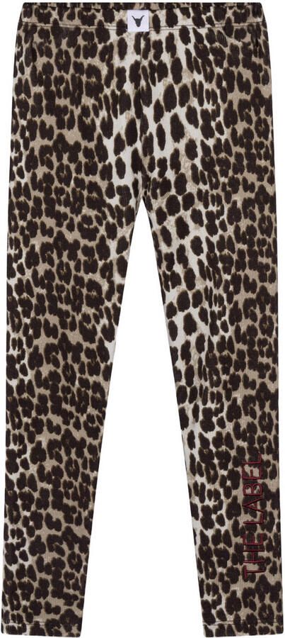 Alix the Label Alix Mini legging met panterprint bruin - Foto 3